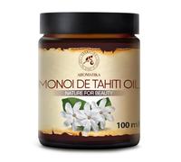 Aceite de Monoi de Tahiti 100 ml - Cuidado Corporal con Aceite de Coco - Extracto de Flor de Gardenia - para el Cuidado de la Piel - del Cuerpo - del Cabello - Belleza