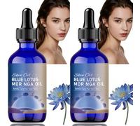Aceite de Moringa de Loto Azul, Aceite Facial Iluminador de Semilla de Moringa Orgánica, Loción Antiedad para la Piel Femenina, Hidratación Profunda, Nutrición Instantánea para Piel Seca