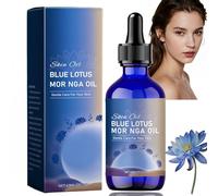 Aceite de Moringa de Loto Azul, Aceite Facial Iluminador de Semilla de Moringa Orgánica, Loción Antiedad para la Piel Femenina, Hidratación Profunda, Nutrición Instantánea para Piel Seca