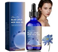 Aceite de Moringa y Loto Azul, Loción Antiedad para la Piel para Mujeres, Aceite Facial Iluminador de Semillas de Moringa, Cuidado Antioxidante de la Piel, Hidratación Profunda