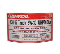 Aceite de moto CHEMPIOIL CH-17 UHPD LS 5W30 20L para T2/LN1 Furgoneta 4 1986-