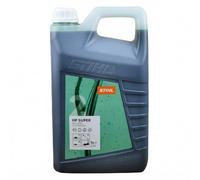 Aceite de Motor 2 Tiempos HP Super 5 litros (Mezcla 1:50, Low Smoke ISO-L-EGD) - Lubricante Semisintético para Motosierras y Desbrozadoras Compatible con STIHL