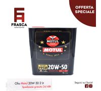 Aceite de motor 20W50 Motul Classic mineral coche de época desde 1950 2 litros
