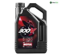 Aceite De Motor 300V MOTUL 4 Tiempos 5W30 Moto 4 Litros 100% Sintético 4T