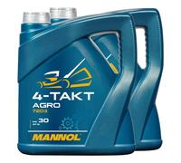 Aceite de Motor 4-Takt Tractores Segadora Césped Agro SAE 30 Mannol Api Sg 2x 4