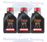 Aceite De Motor Cambio De Moto Motul 7100 10W40 4T MA2 100% Sintético 3 Litros