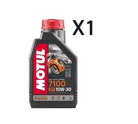 Aceite De Motor Cambio Moto Motul 7100 10W30 4T MA2 100% Sintético 1 Litro
