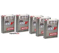 Aceite de Motor Competicion MOTUL 104242 300V POWER 5W-40, Pack 10 Litros (envase metálico)