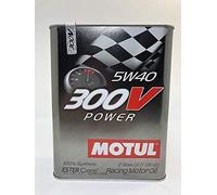 Aceite de Motor Competicion MOTUL 104242 300V POWER 5W-40, Pack 8 Litros (envase metálico)