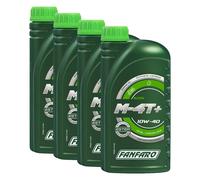 Aceite de Motor FANFARO M-4T+ 10W-40 Sl 4x 1 Litro para Artic Cat Honda Kawasaki