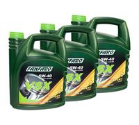 Aceite de Motor FANFARO Vsx 5W-40 Api Sn CH-4 3x 5 Litro Audi BMW VW Aceite