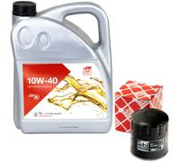 Aceite de Motor Kit 10W-40 5Litro + Filtro 38564 para VW Lupo 1.0 60 6X1 37Kw