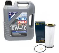 Aceite de Motor Kit 10W-40 5Litro + Filtro Sh 453 L para Lancia Tesis 2.4 D