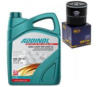 Aceite de Motor Kit 5W-30 Addinol 5Litro + Filtro Sm 134 para Infiniti Mazda