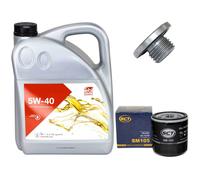 Aceite de Motor Kit 5W-40 5Litro + Filtro + Tapón Drenaje para Opel Vectra