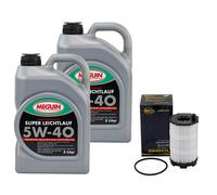 Aceite de Motor Kit 5W-40 Sintético Meguin 10 Litro + Filtro para Audi A4 Q7 VW