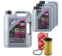 Aceite de Motor Kit Top Tec 6400 0W-20 8Litro + Filtro para Nissan NV300 Renault