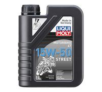 Aceite de motor liqui moly advanced full synthetic 4t 15w-50 street-botella 1l