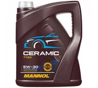 Aceite De Motor MANNOL 5W-30 Ceramic API SN Plus 5 Litros Para Renault VW Saab