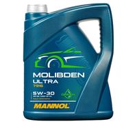Aceite De Motor MANNOL 5W-30 Molibden Ultra 5 Litros Para Nissan Opel Subaru
