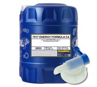 Aceite De Motor MANNOL 7917 Energy Formula C4 5W-30 ACEA C4, 20 Litros Con Grifo