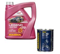 Aceite de motor Mannol Legend+Ester 0W-40, 4 l, 1 motor Mannol Doctor Aditivo
