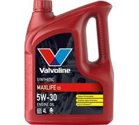 Aceite De Motor MaxLife C3 5W-30 4L Lubricante Para Auto Sintético VALVOLINE