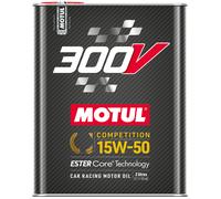 Aceite De Motor MOTUL 300V Competición 15w50 100% Sintético EsterCore Racing 2L
