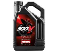Aceite de motor MOTUL 300V FACTORY LINE ROAD, 5W-40 4T, 4L, tamaño 0-5l