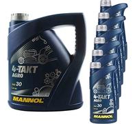 Aceite de motor original Mannol SAE 30 de 4 tiempos AGRO API SG 11191935, 10 litros