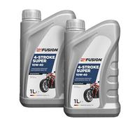Aceite de Motor para Moto 4 Tiempos ProFusion 10W-40 Pack de 2 x 1L = 2L - Semisintético para Gasolina y Diésel - Máxima Protección, Antidesgaste y Anticorrosión - API SL/SJ, JASO MA/MA2