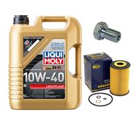 Aceite de Motor Set Filtros 10W-40 5Litro + Tapón Drenaje para BMW 3er 318is Z3