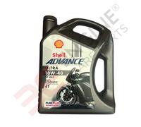 Aceite De Motor Sintético Shell Advance 4T Ultra 10W40 Para Motocicleta 4L