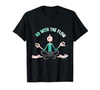 Aceite de Oliva "Go with the Flow" Yoga para el Día de la Humanidad Camiseta