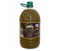 Aceite de oliva virgen extra ecológico Verdial Lácara 5L AOVE, variedad Verdial de Badajoz - Aceite español premium 100%, extracción en frío, sabor delicado y natural.