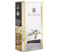 Aceite de Oliva Virgen Extra Español en Lata de 3l ─ La Chinata ─ con Embudo plegable para vertirlo fácilmente ─ Sin gluten ─ 100% vegetal (Vegano) ─ Sin Lactosa