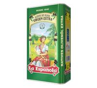 LA ESPAÑOLA- Aceite de Oliva Virgen Extra Extraído en Frío en Formato de Lata Decorada de 3 Litros, Procedente de Jaén, Ideal como Aderezo o para Realzar el Sabor de tus Comidas