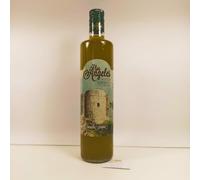 Aceite de oliva virgen extra. Los Angeles. Capacidad del tarro de cristal 750ml. Aceite de montellano en la Sierra de Sevilla. Destaca su sabor afrutado, ligero amargor y olor fragante genuino.