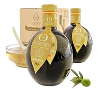 Aceite de Oliva Virgen Extra Picual con Cornicabra Pack Premium 2x 500ml Botella Vidrio AOVE SANCHO Gourmet Intenso Aromatico Cosecha Temprana Primera Extracción en Frío Origen España DOP La Mancha