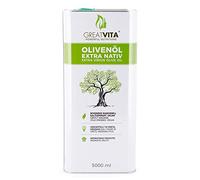 Aceite de oliva virgen extra y prensado en frío MeaVita, 1 paquete (1x 5000ml) en una lata