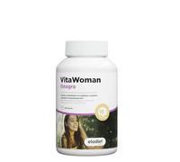 Aceite de Onagra [10% GLA] - 200 Perlas - Con Vitamina E - Salud Hormonal Mujer y Bienestar en la Menstruación | Eladiet VitaWoman