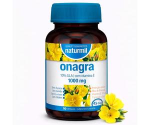 Aceite de onagra 1000 mg con vitamina E, 90 perlas, DietMed | Ácido gamma-linolénico - Vitamina E - 1000 mg - 90 perlas - Cápsula blanda