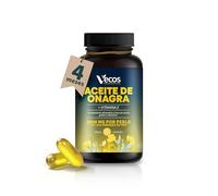 Aceite de Onagra 1000mg con 10% GLA prensado en frio y enriquecido con Vitamina E Natural - Alivia síntomas de la Menopausia - Sin Gluten ni azúcares añadidos