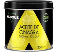 Aceite de Onagra 200 Perlas 2000mg + 10% GLA 200mg - Menopausia y Bienestar | Síntomas de la Menstruación - Regulador Hormonal Femenino - Fertilidad de la Mujer - Dolor Menstrual - Omega 6 - ALDOUS