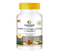 Aceite de onagra 500mg + vitamina E - 120 cápsulas OleoCaps de producción propia - Con ácido linoleico y ácido gamma-linolénico - vegano | Warnke Vitalstoffe - Calidad de farmacia alemana