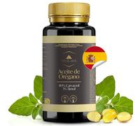 Aceite de Oregano Capsulas | Aceite Oregano para Bienestar Digestivo | Aceite de Oregano Estandarizado con 80% Carvacrol y Aceite de Oliva Virgen Extra Ecológico | Oregano Oil Fabricado en España