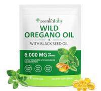 Aceite de Oregano Capsulas, Oil of Oregano con 6000 mg de Orégano con Carvacrol