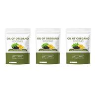 Aceite de orégano con aceite de semilla negra (6000 mg) - Apoyo inmunológico y digestivo - Sin OGM - 180 unidades,3Pcs