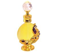 Aceite de perfume árabe 0, 41 onzas Aceite de perfume Dubai Fragancias de larga duración con botella de diamantes de imitación dorados para mujeres y niñas, Decoración del hogar