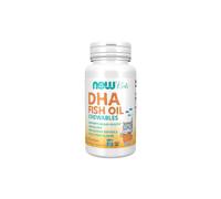 Aceite de pescado DHA para niños 100 mg 60 cápsulas masticables Now Foods